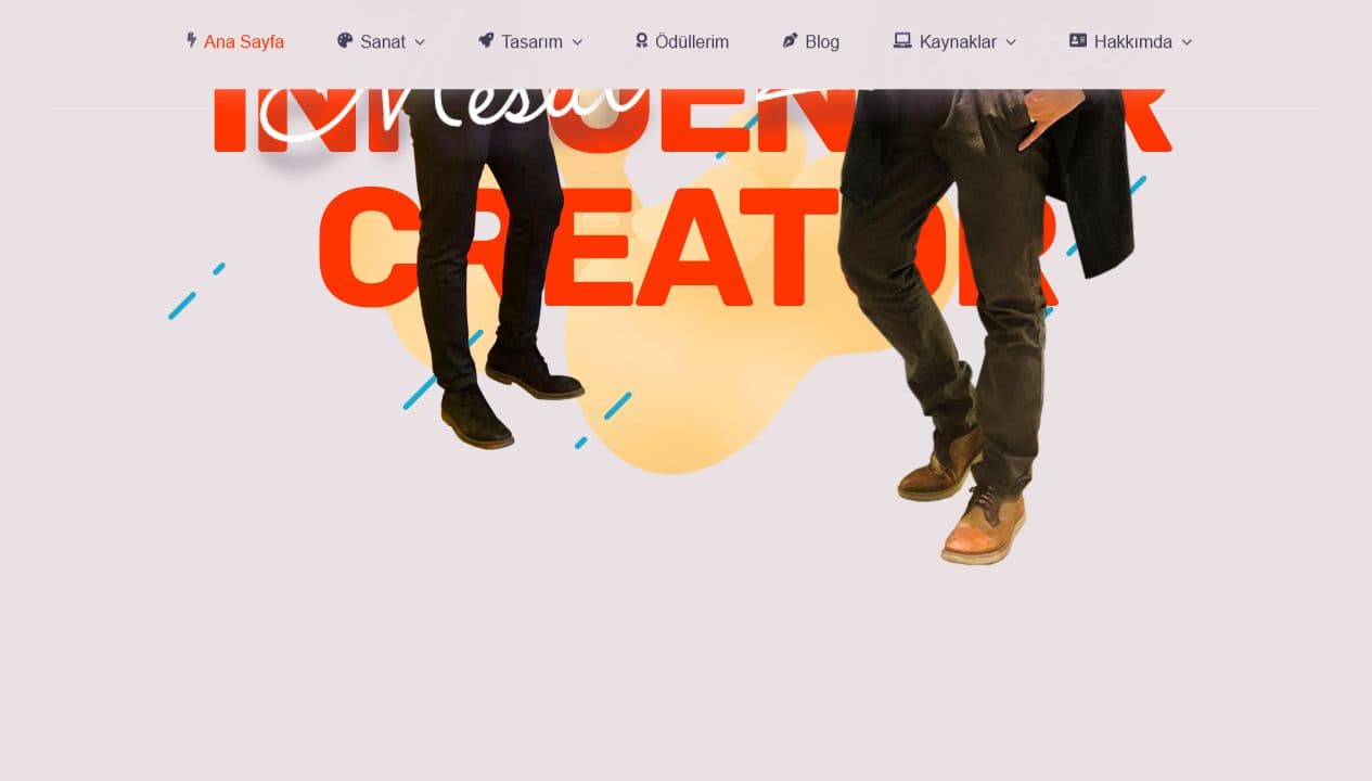 Mesut Zümre personal brand and creative portfolio homepage